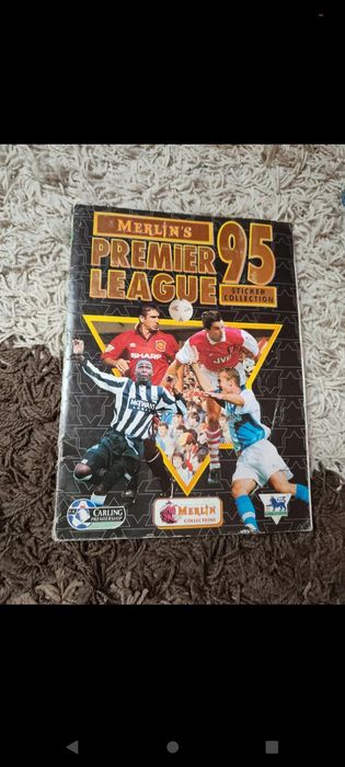 Album de colecție Merlins Premier League  95 aproape complet stare bun