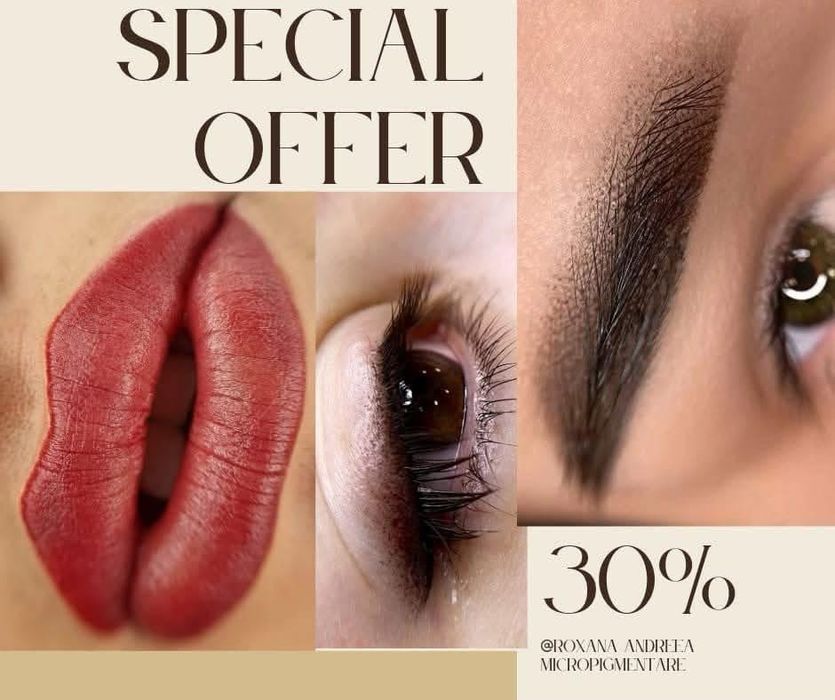 Micropigmentare profesională sprancene, buze si eyeliner