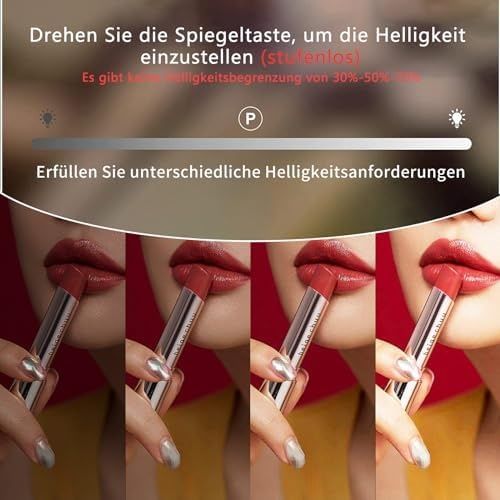 Голям размер Гримьорско LED димируемо Козметично огледало