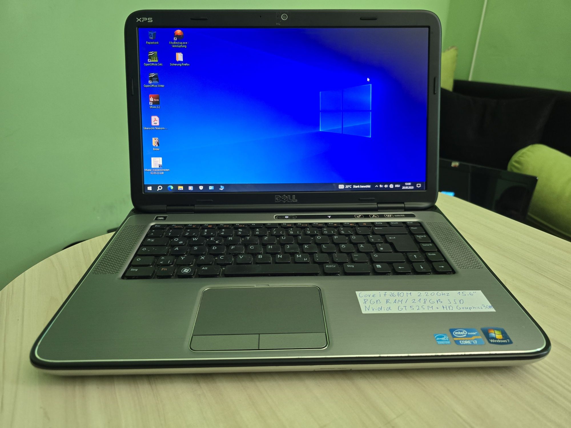 DELL XPS Core i7/8GB RAM/218GB SSD/ Nvidia GT525M