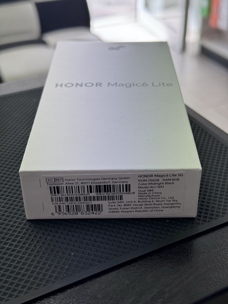 HONOR Magic 6 lite 5G,Midnight Black,256GB/8GB