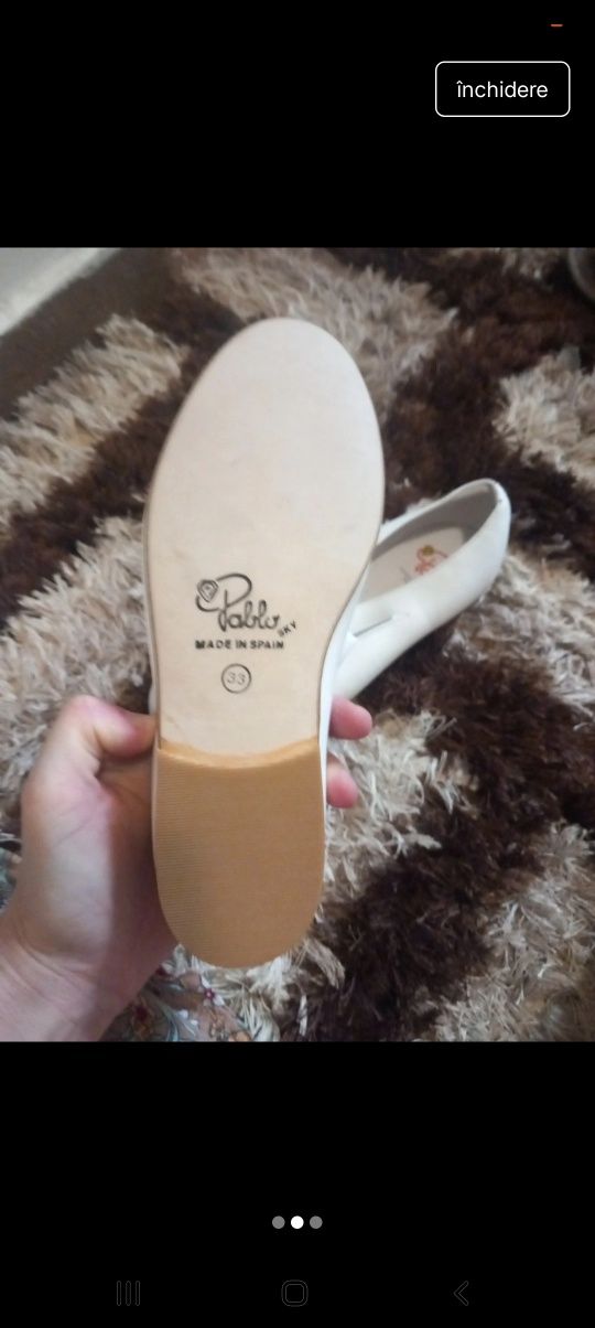 Pantofi din piele fete