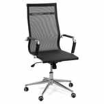 Scaun birou directorial OFF 803, rotativ, mesh, negru, 1C