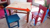 Дървени детски маса и столчета