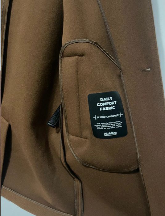 Palton Pull&Bear, Ciocolatiu