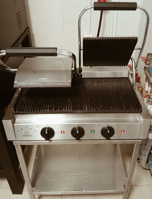 Grătar striat Horeca  nou cu 2 zone gratar controlabile
