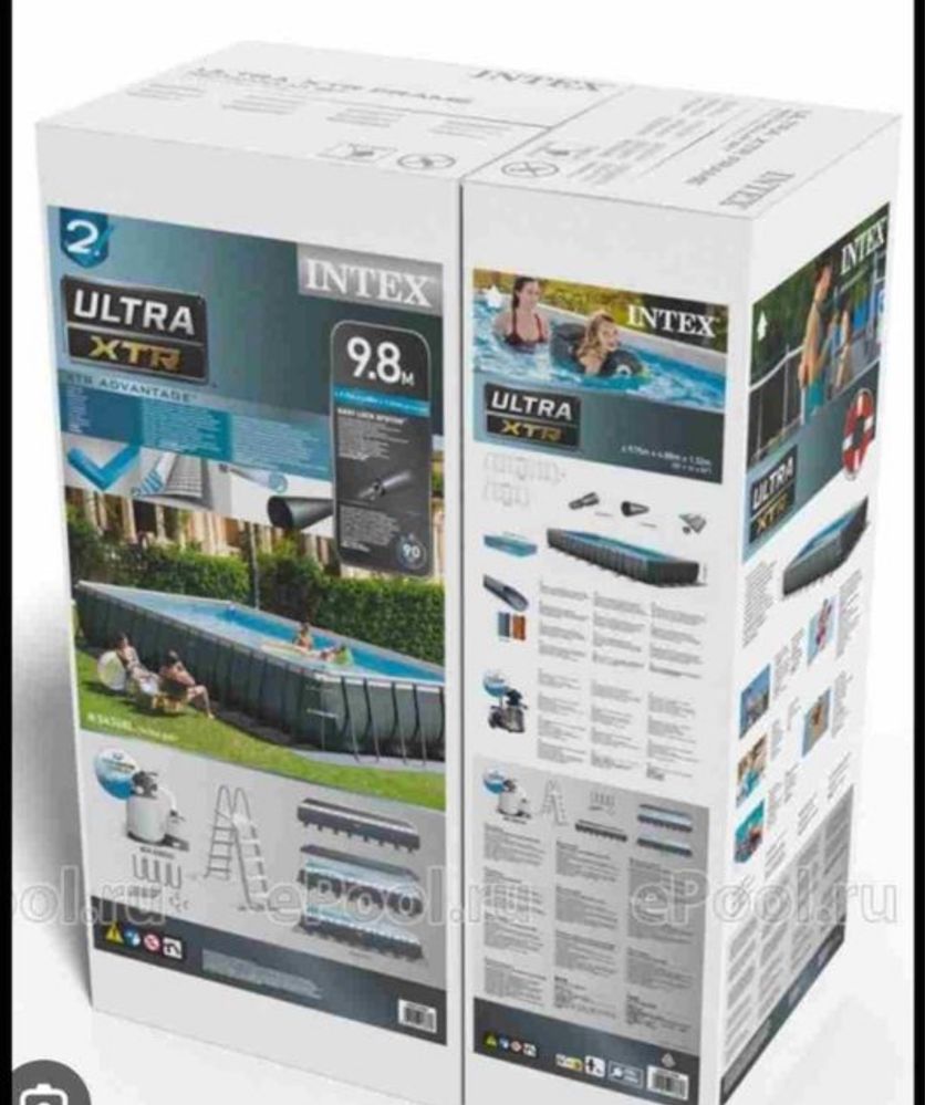 бассейна INTEX 9.75×4.88×1.32 см basseyn intex