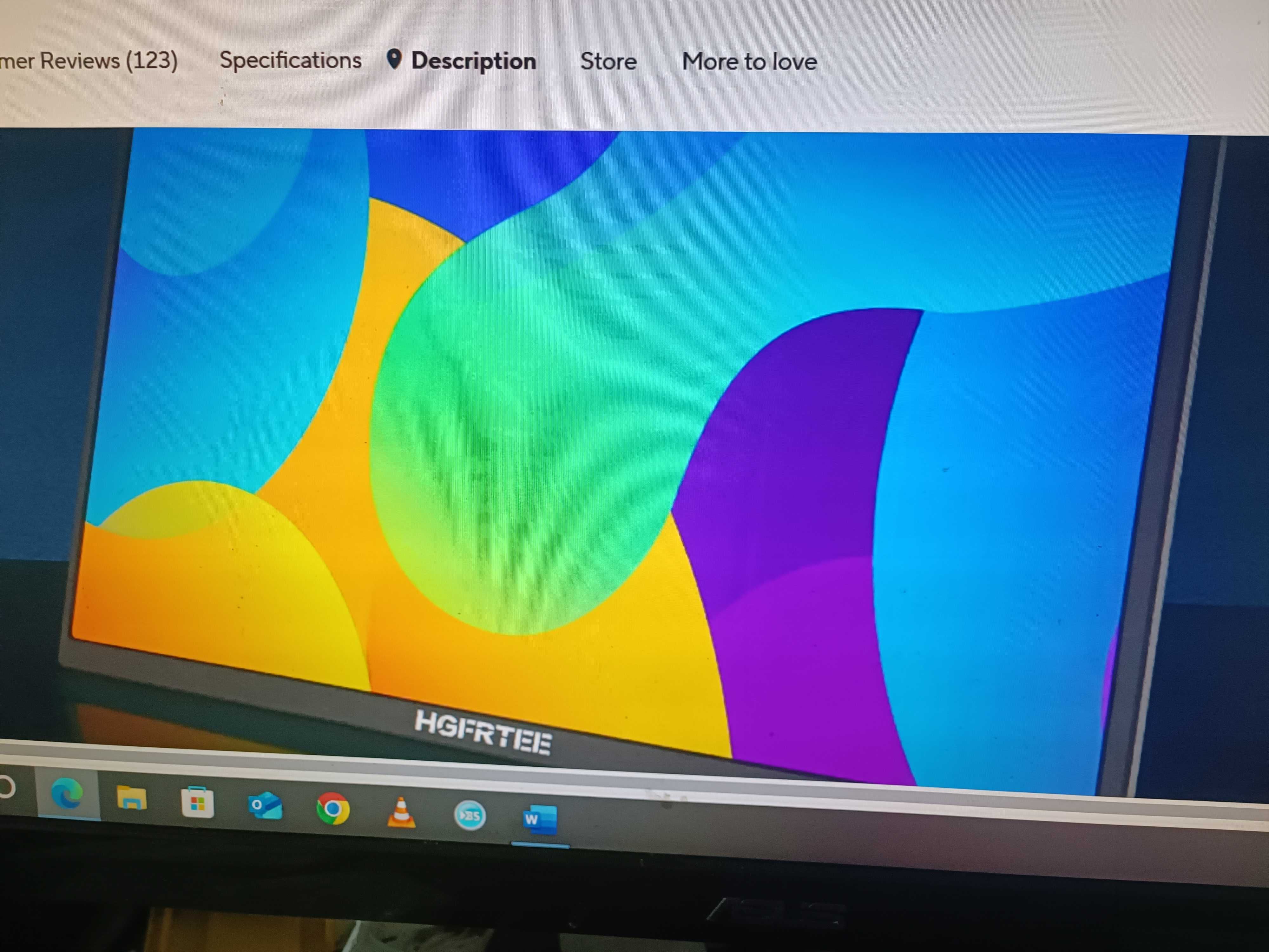 HGFRTEE 18.5 инчов преносим монитор 100  HZ