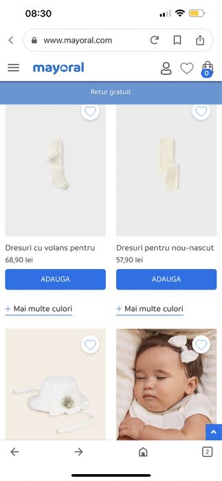 Rochita de botez insotita de bolero si baletini