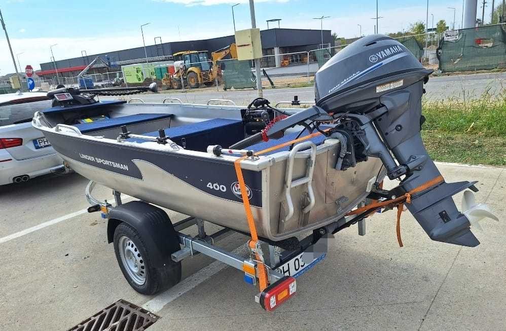 Barca cu motor Linder Sportman 400 si yamaha 25 cp