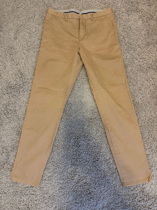 Pantaloni chino Tommy Hilfiger cream si navi Originali