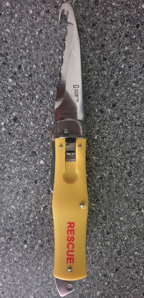 Vând cuțit salvare/rescue knife+cadou