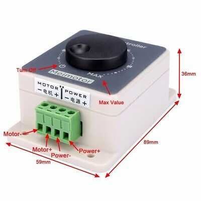 Controler de viteză DC 20A 12V 24V 48V. Nou ambalat!