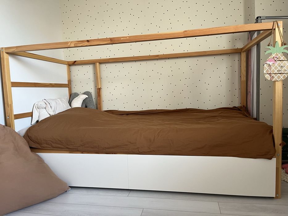 Детско легло Ikea Kura - 90/200см. + Чекмеджета Malm