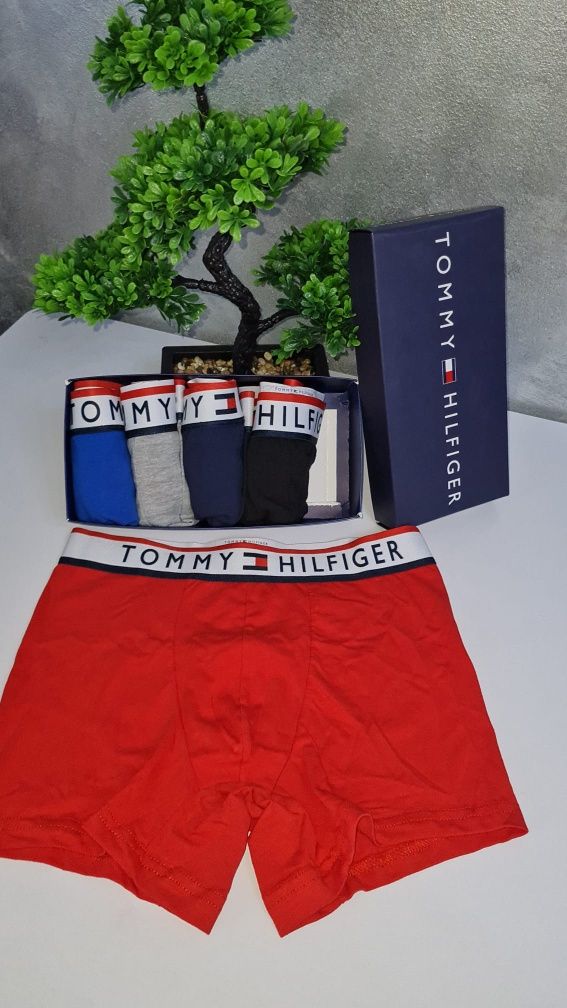 Boxeri Barbati Tommy Calitate Premium Set de 5