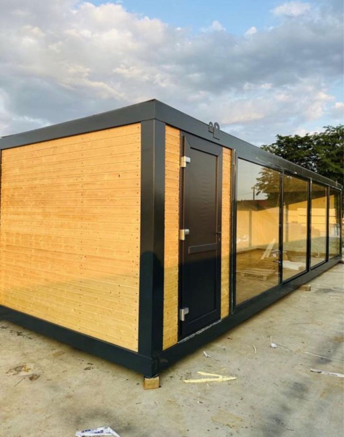 Producator containere birou vestiar sanitar modular paza monobloc