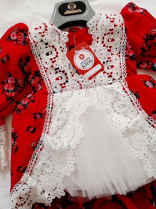 Rochie botez/petrecere premium, elganta,vârsta 1-9 Luni