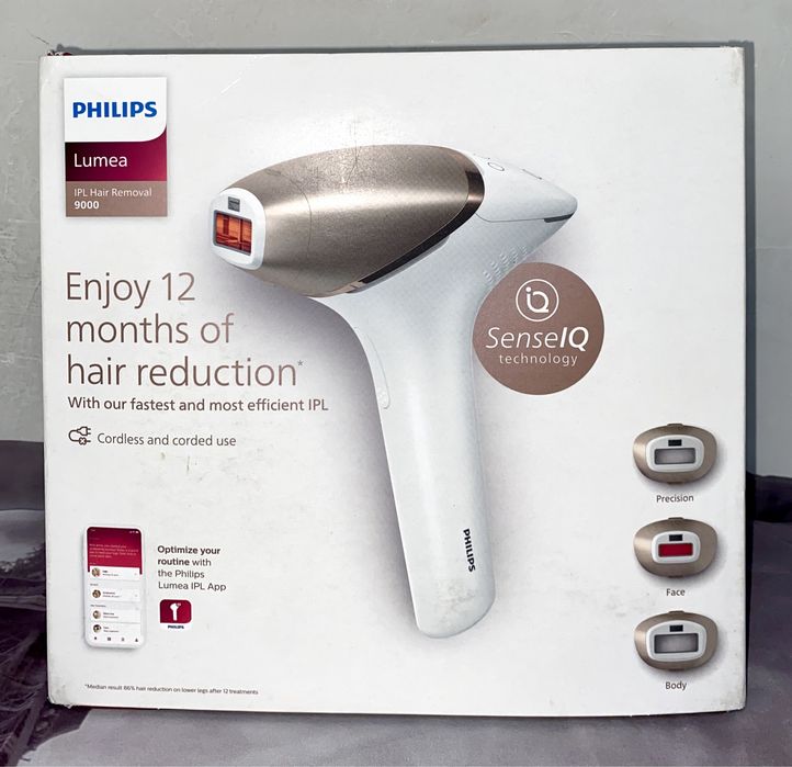 Фотоепилатор трайно обезкосмяване със SenseIQ Philips Lumea IPL 9900