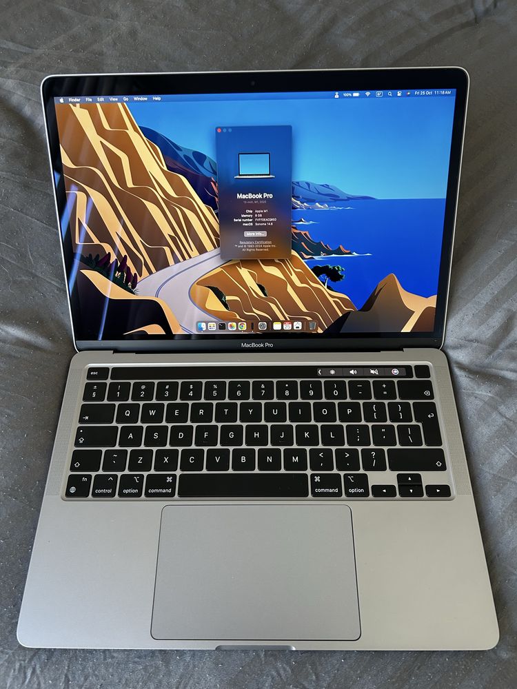 Apple MacBook Pro 13 M1 8RAM 256GB Touch Bar Space Gray