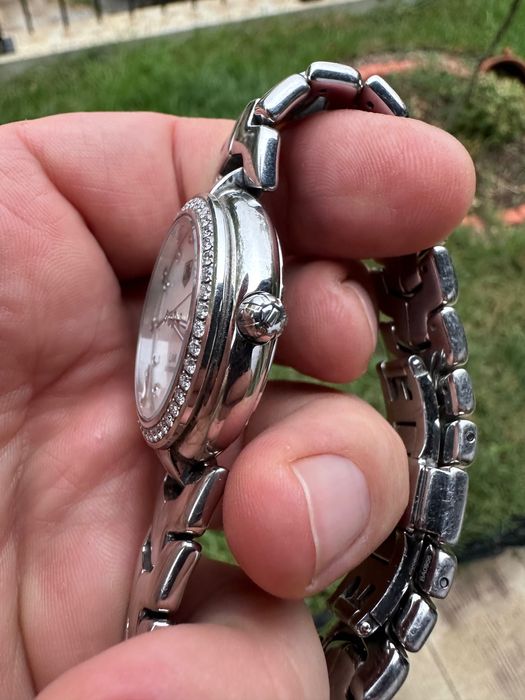 Таг Хоер. Tag Heuer Link дамски часовник. Перла и брилянти