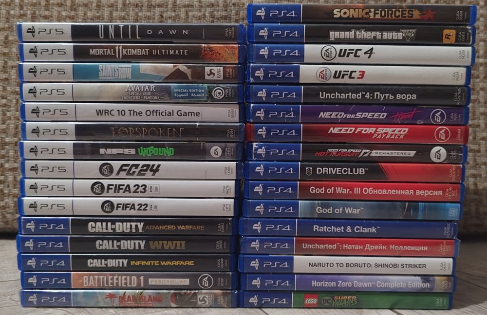Продам диски на ps 4 ps 5