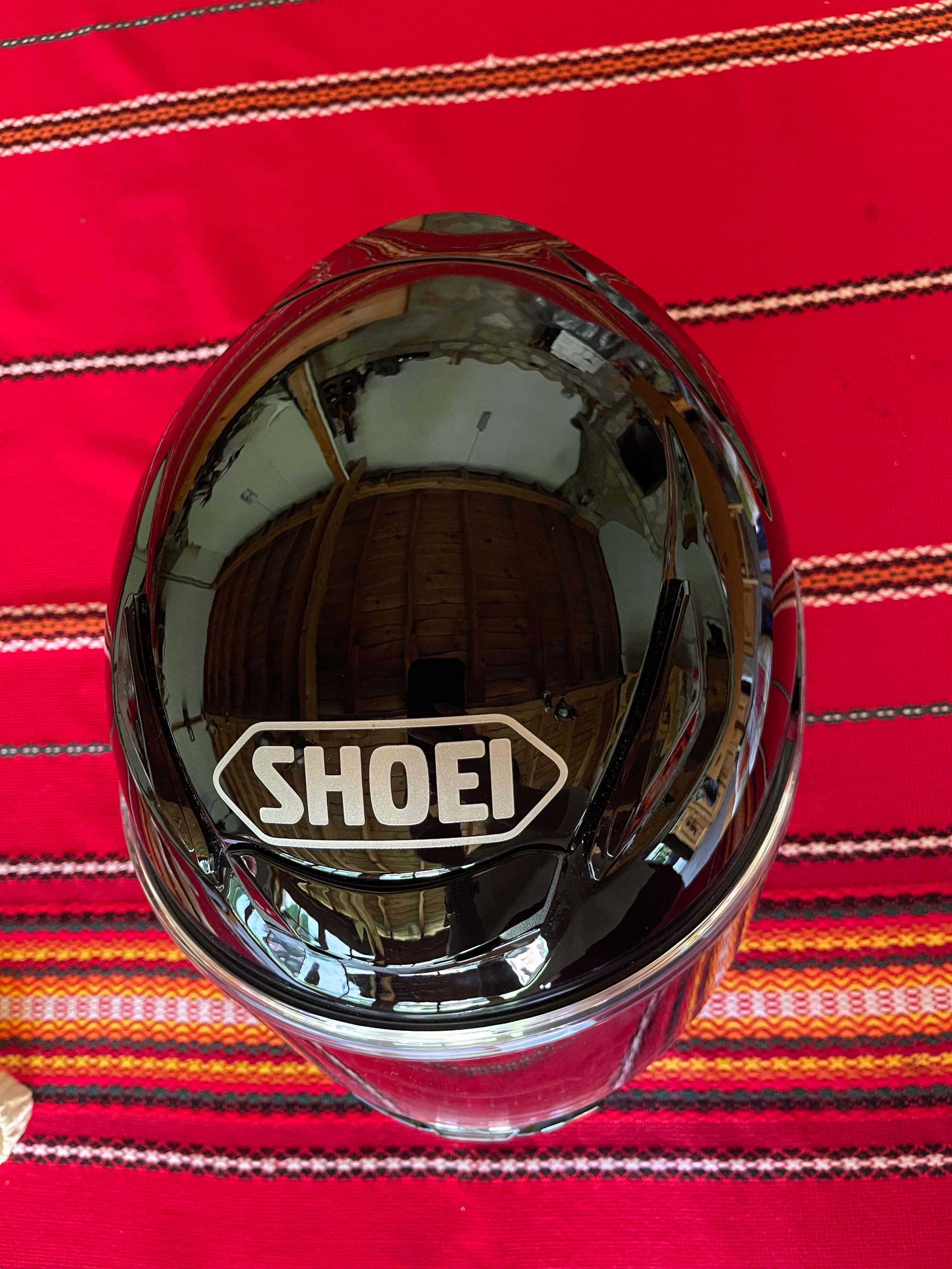 Нова каска Shoei NXR2 размер S черен гланц