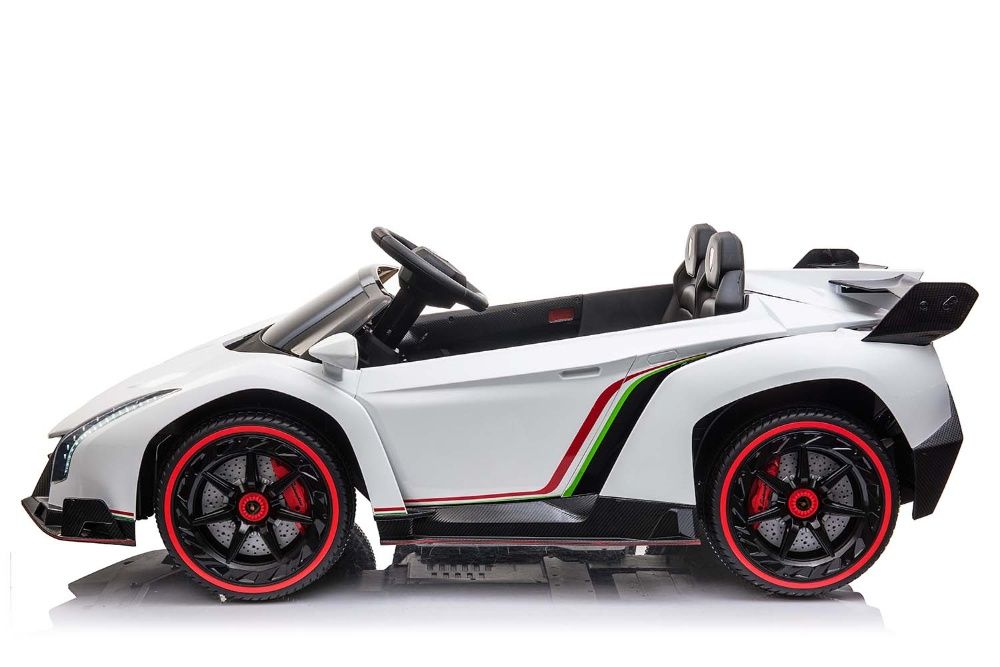 Masinuta electrica Lamborghini Veneno 180W 12V PREMIUM #Alb