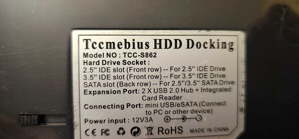 hard disc ssd dock station