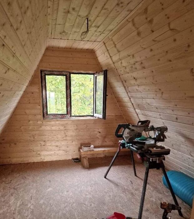 Vand casa modulara din lemn tip A frame