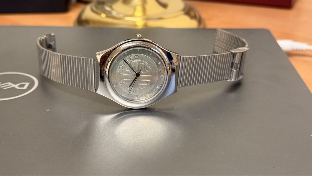 Ceas Alfa Romeo cadran argint colectie quartz