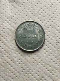 Vând monedă 100 Lei/Ron an 1943 reprezentând regele Mihai l