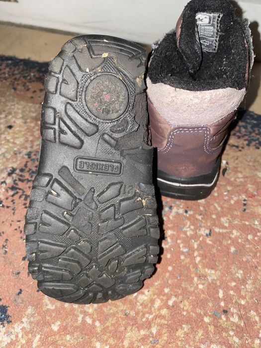 Ghete impermeabile Flexible mov cu fluturași marimea 21