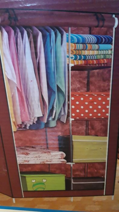 Dulap portabil textil, 105x45x175 cm. Produs TV. Diverse culori.