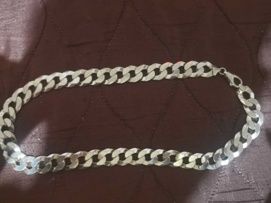 Масивен сребърен ланец 925 italy