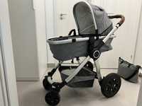 Carucior multipozitii Kinderkraft 2 in 1 Veo, Negru / Gri