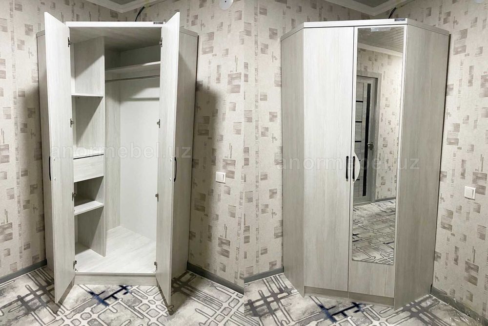 Угловой шкаф с антресолью YORQIN