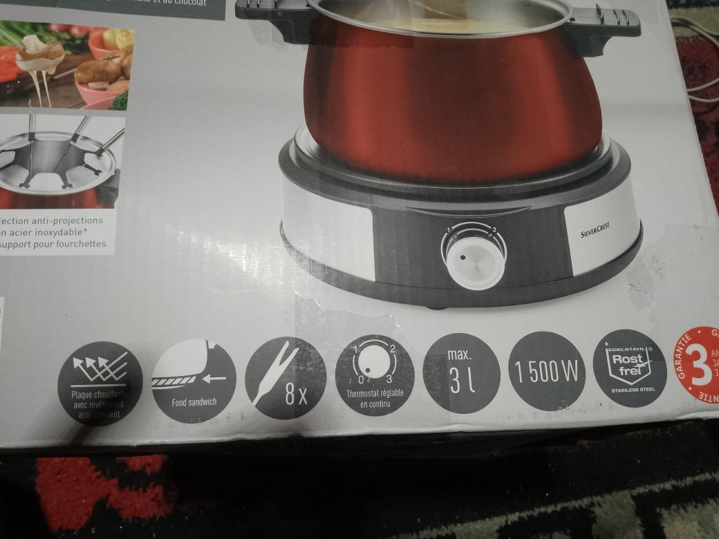 Set electric fondue pentru ciocolata, brânzeturi noua