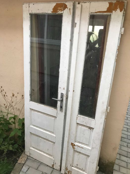 Usa dubla lemn masiv