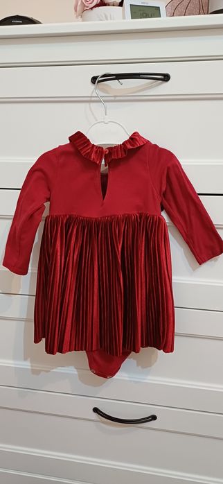 Rochie roșie fetite 74 C&A rosu. Rochita Craciun