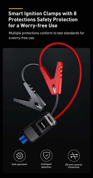 Baseus Jump Starter Power Bank Аварийно Стартерно устройство 1000A