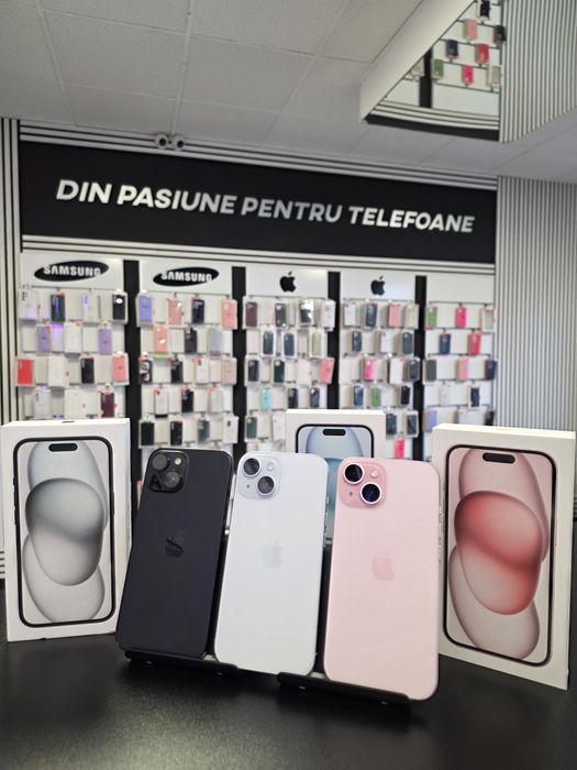Iphone 15 / Pink/Black/Blue / DeluxGSM