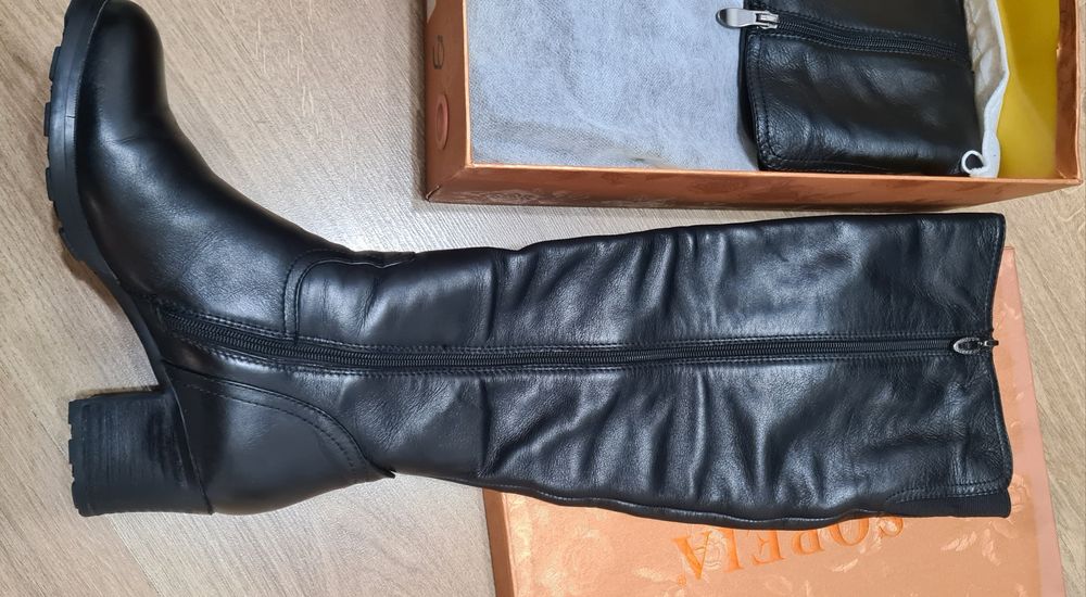 Сапоги кожанные 39р