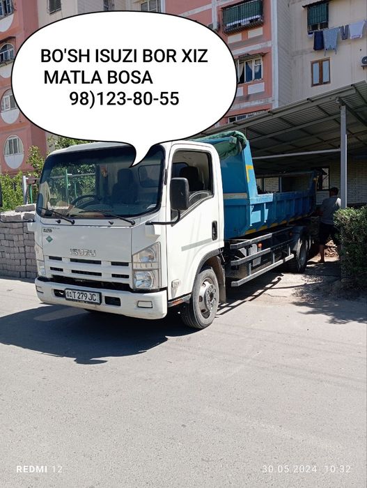 Вызов Мусор Isuzu Musur olip ketish  yuk tashish xizmati