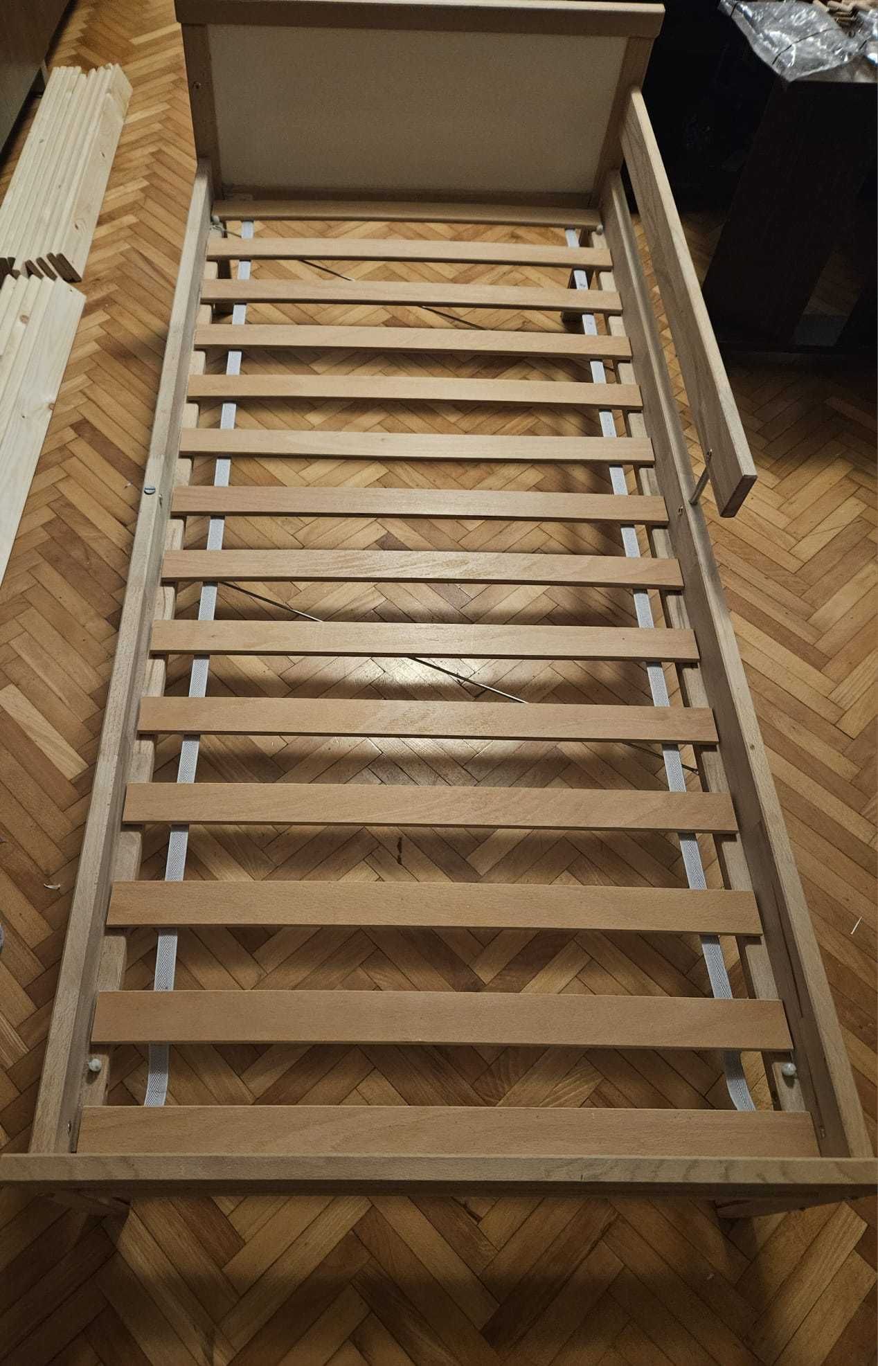 Cadru pat+somieră Copii, fag, 70x160 cm + Saltea