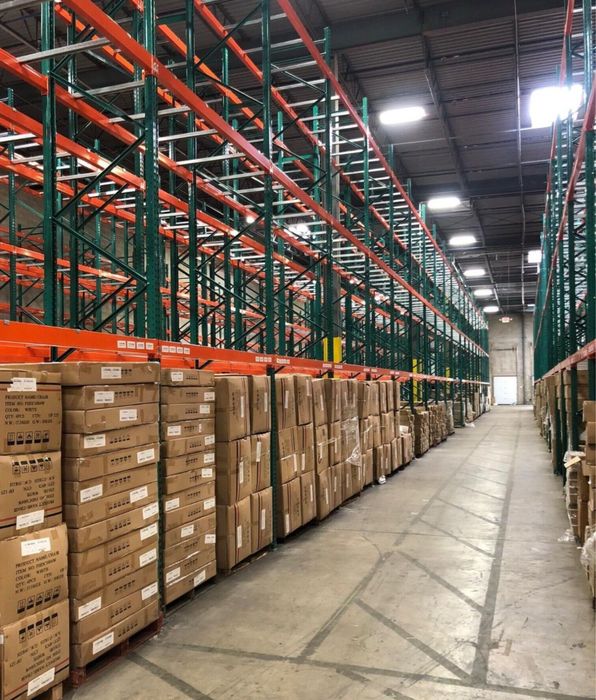 Rafturi metalice cu capacitate de incarcare  de 1500 kg  pe palet