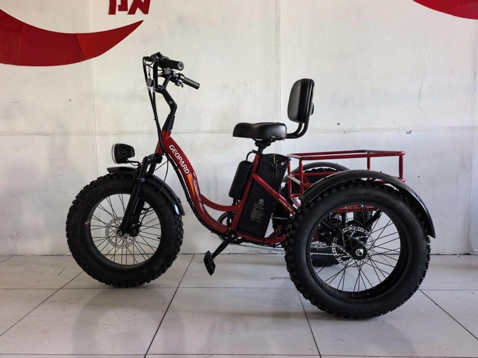 Трёхколёсный электровелосипед Gepard 1000W с ходом до 70 км