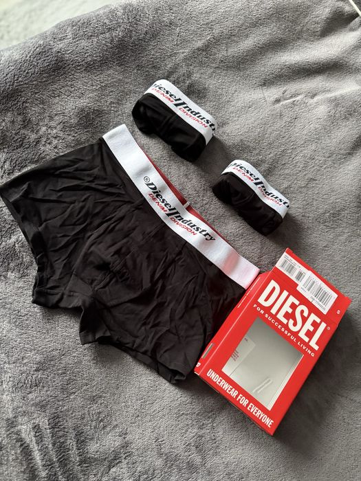 Diesel Industry set 3 boxeri negri marimea S noi originali