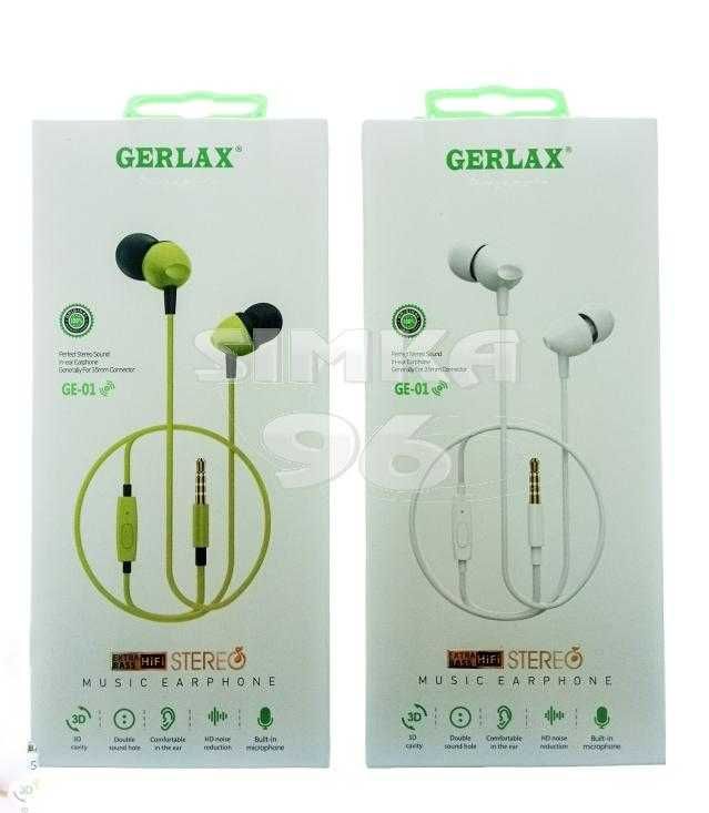 Наушники Gerlax GE-01 вакуумные с микрофоном (Доставка или самовывоз)