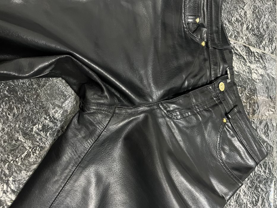 Pantaloni Versace Jeans Coutore Originali Made in Italy Piele Naturala
