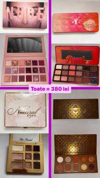 Lot palete farduri huda beauty too faced zoeva